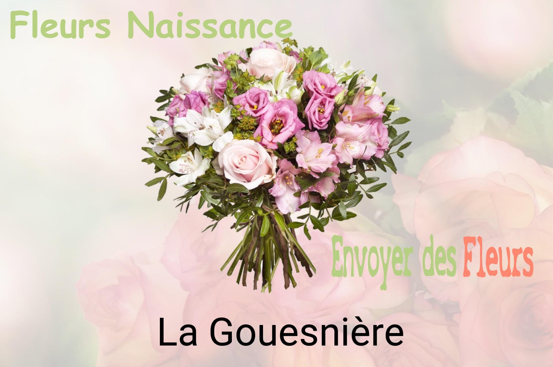 Bouquet de fleurs de naissance livré à La Gouesnière